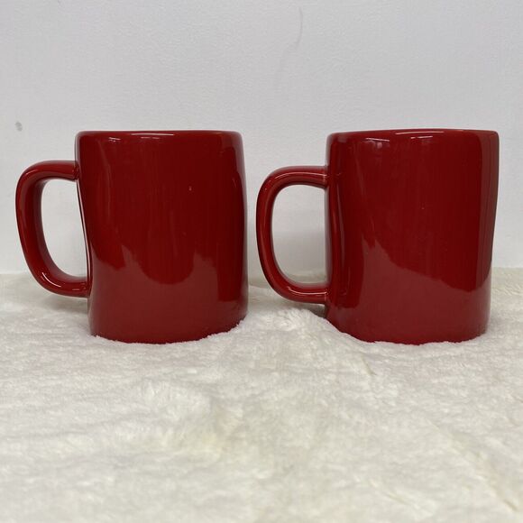 2 RAE DUNN #LOVE Mon Amour Valentine's Day Hashtag LOVE Red Coffee Mug NEW - Picture 4 of 4